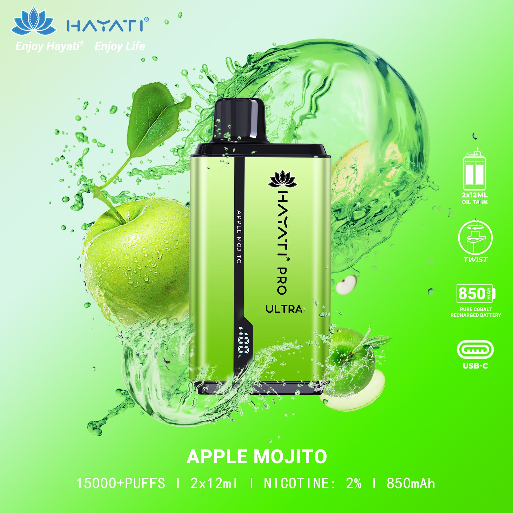 Hayati Pro Ultra Disposable 15000 Puffs Hayati Pro Ultra Disposable 15000 Puffs
