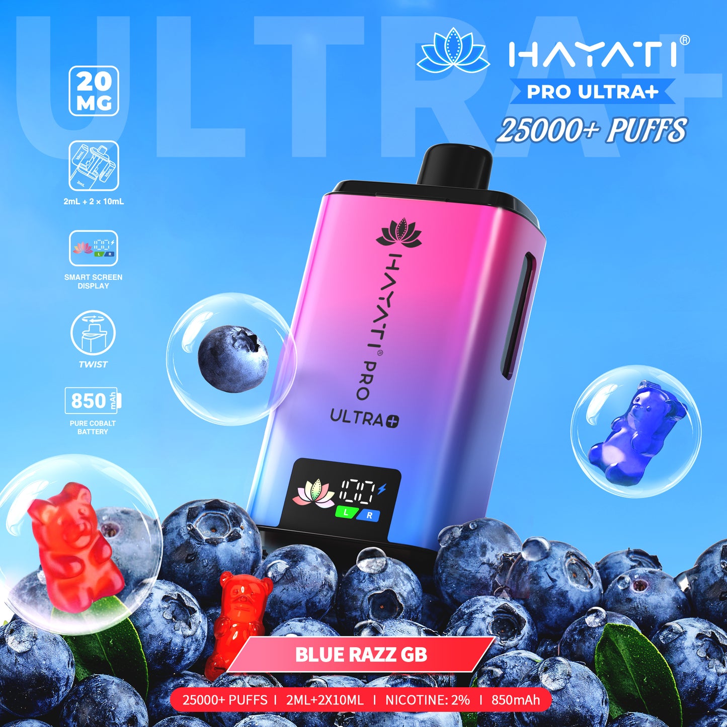 Hayati® Pro Ultra+ 25000+ Puffs