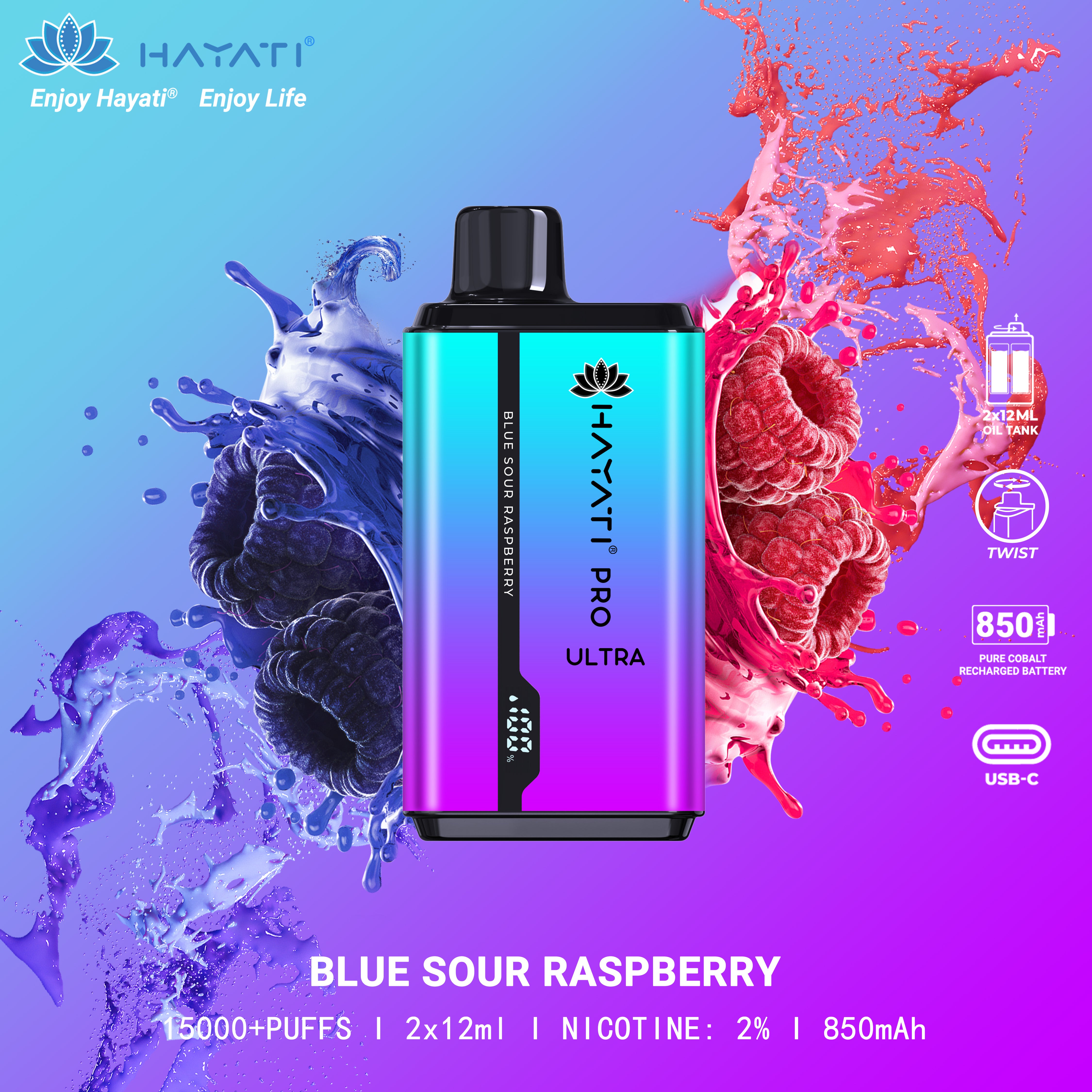 Hayati® Pro Ultra15000 Puffs