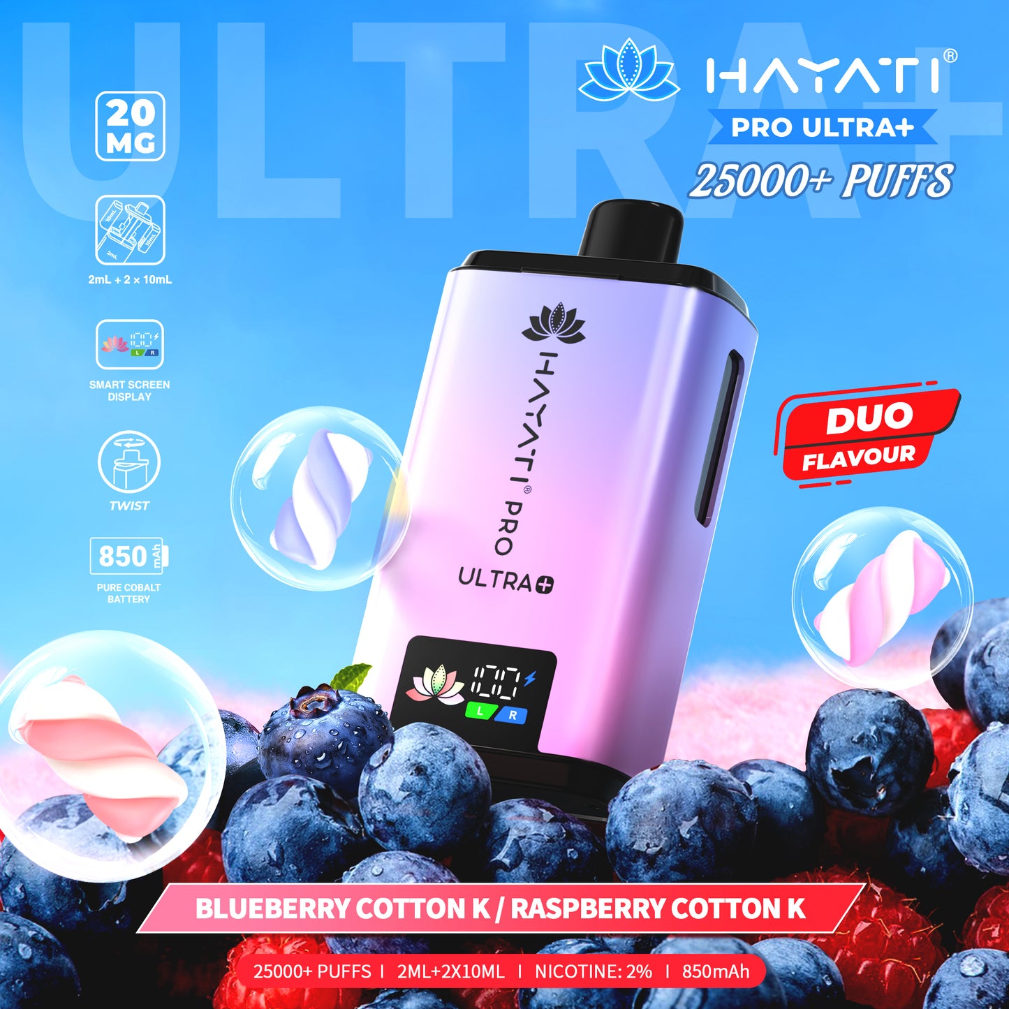 Hayati® Pro Ultra+ 25000+ Puffs