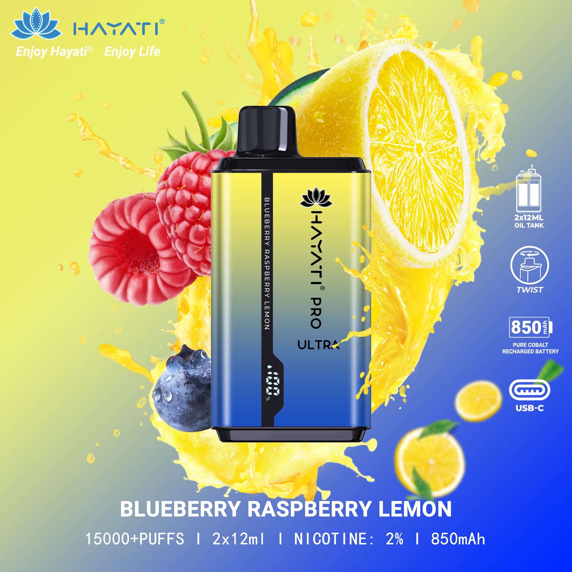 Hayati Pro Ultra Disposable 15000 Puffs Hayati Pro Ultra Disposable 15000 Puffs