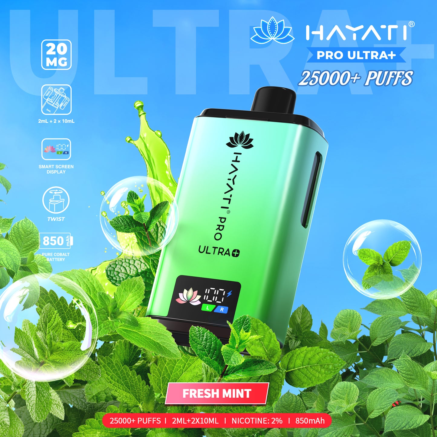 Hayati® Pro Ultra+ 25000+ Puffs