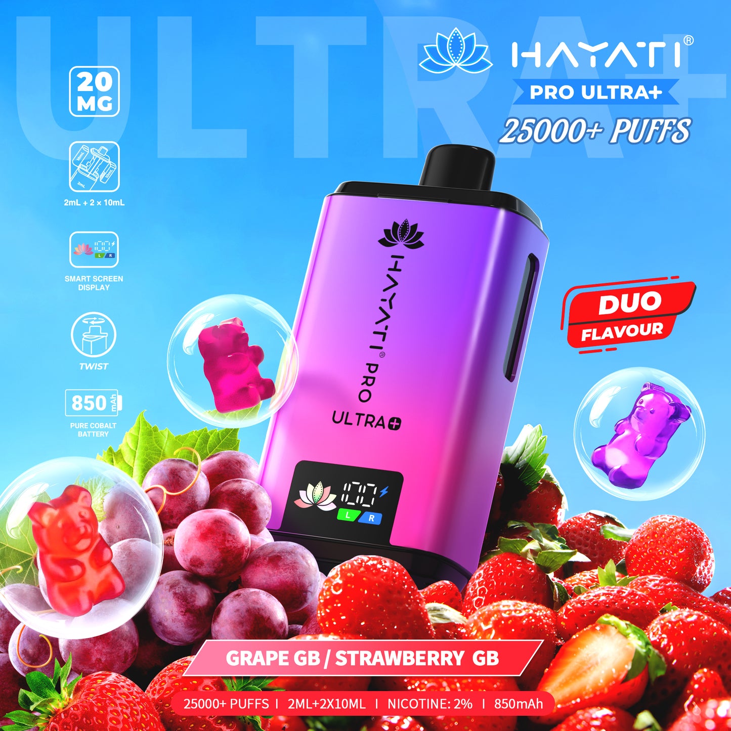 Hayati® Pro Ultra+ 25000+ Puffs