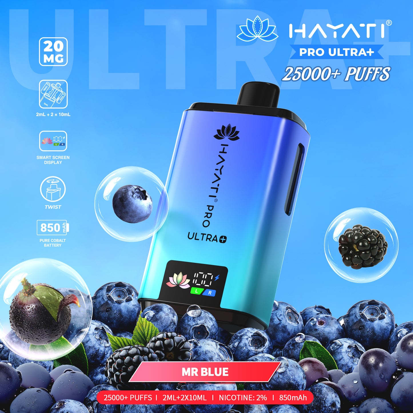 Hayati® Pro Ultra+ 25000+ Puffs