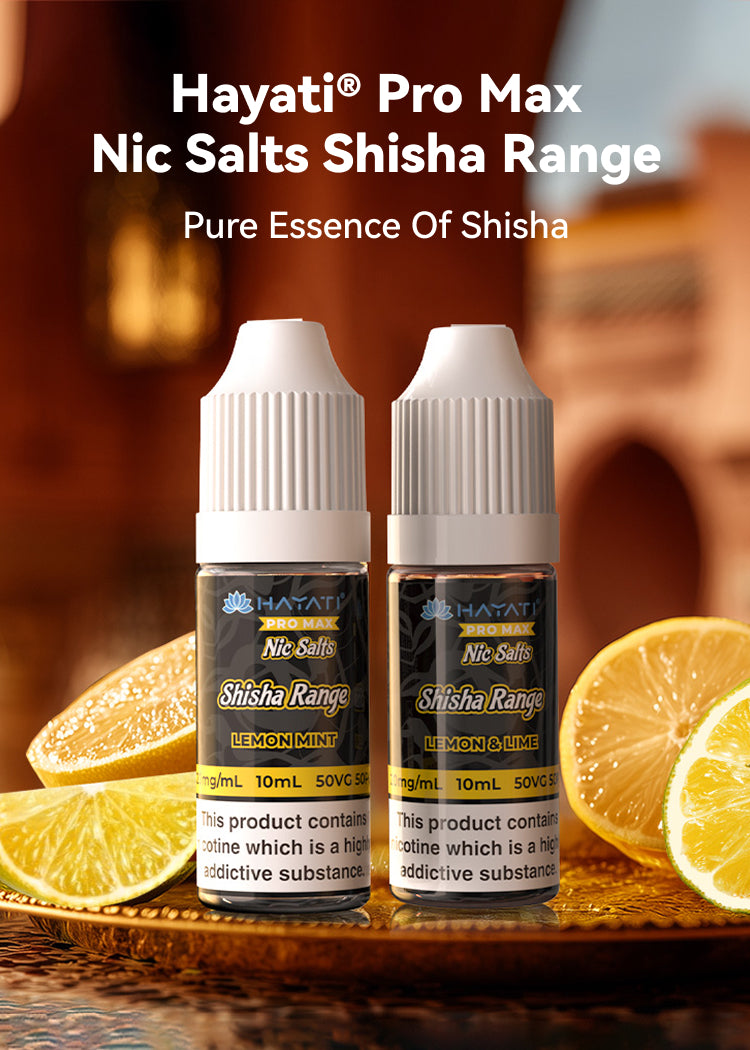 Hayati Nic Salts Shisha Range