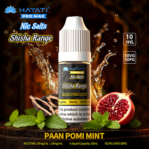 Hayati Nic Salts Shisha Range