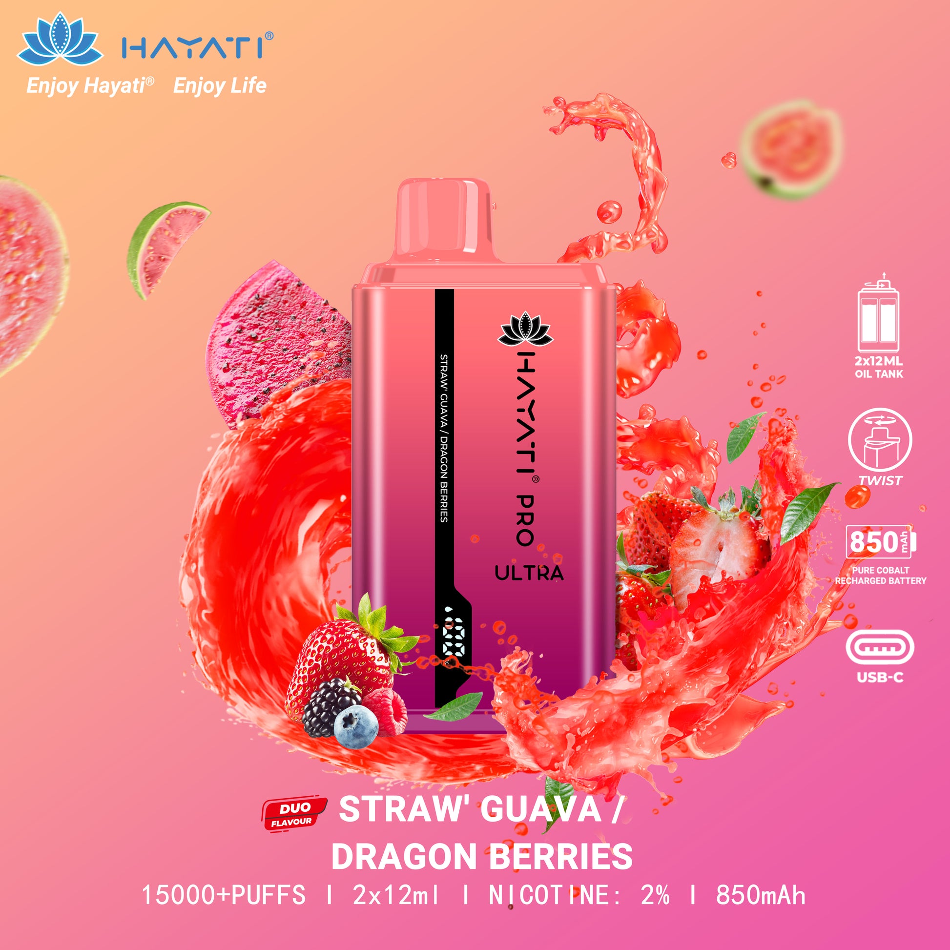 Hayati Pro Ultra Disposable 15000 Puffs Hayati Pro Ultra Disposable 15000 Puffs