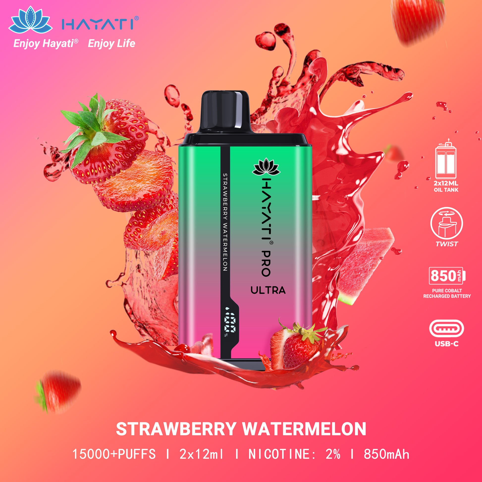 Hayati Pro Ultra Disposable 15000 Puffs Hayati Pro Ultra Disposable 15000 Puffs