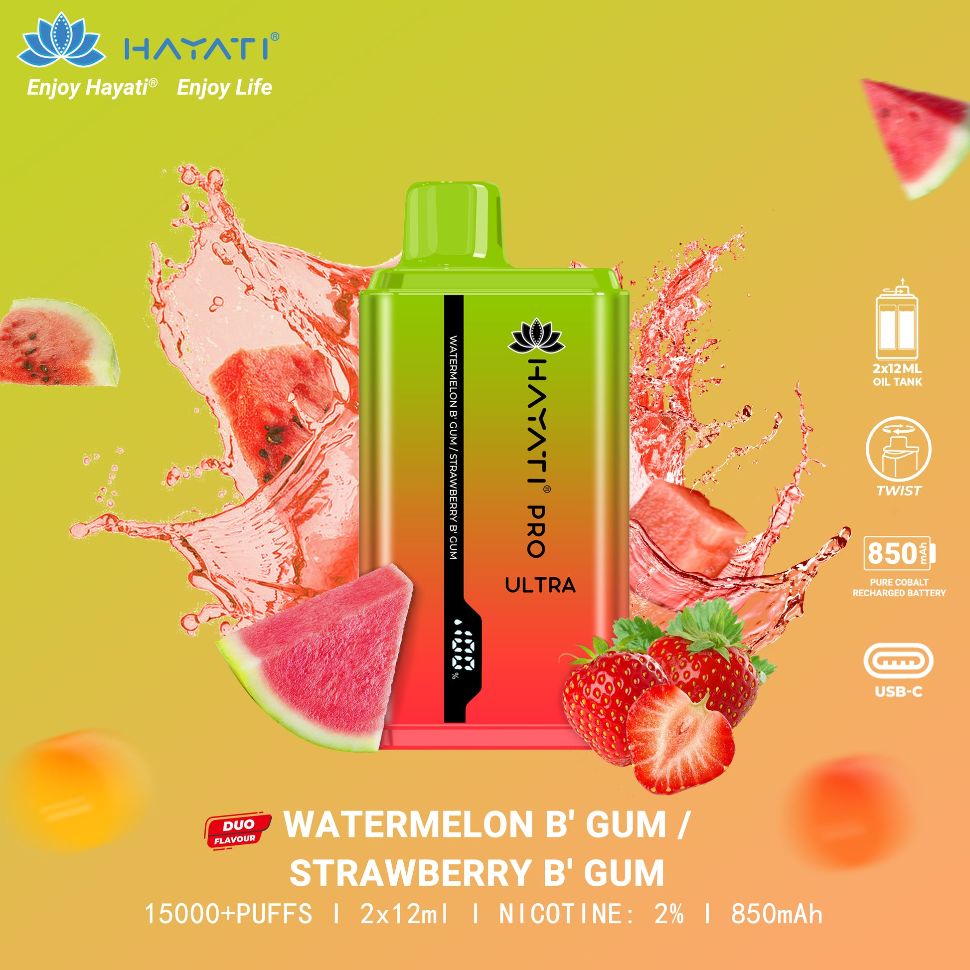 Hayati Pro Ultra Disposable 15000 Puffs Hayati Pro Ultra Disposable 15000 Puffs
